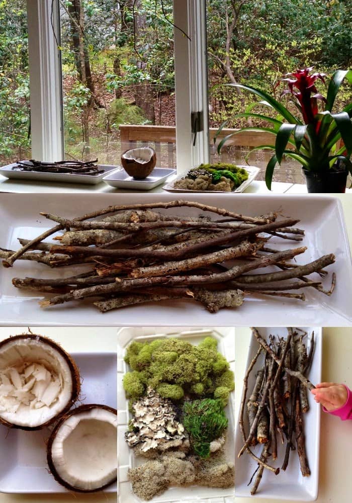 Spring Nature Table from naturalbeachliving.com.