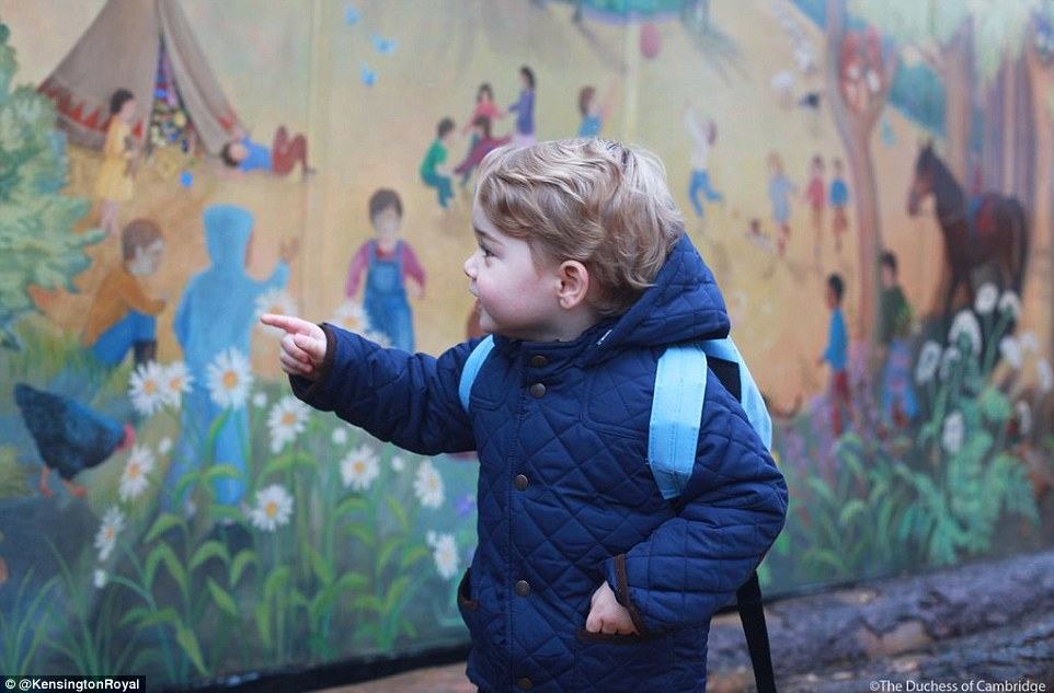 Prince George's First Day At Montessori School