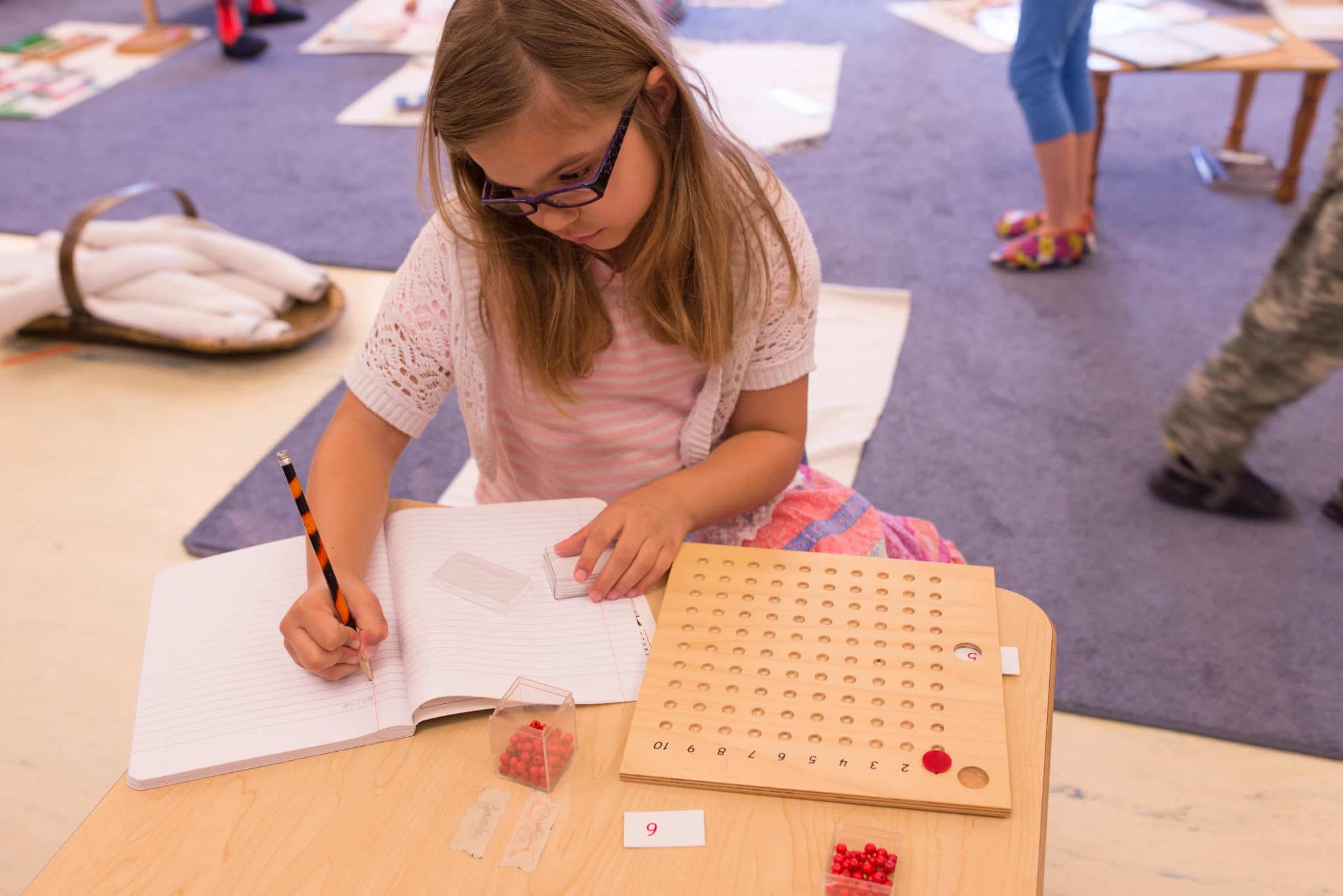Lower Elementary Montessori Multiplication Board