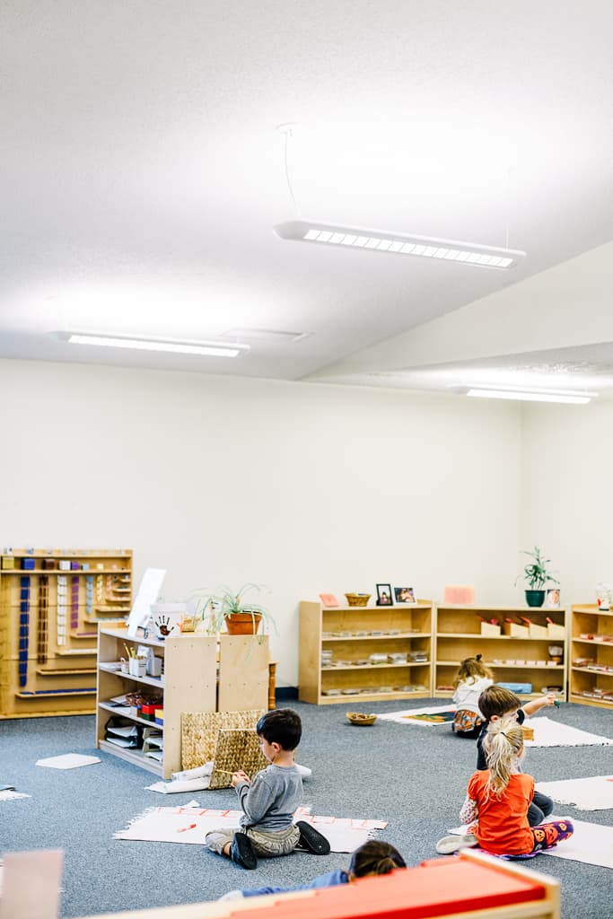 montessori calm classroom in children's house